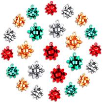 Charm CEALXHENY 24 peças de laço de Natal DIY 16 e 22 mm Charm CEALXHENY 24 peças de laço de Natal DIY 16 e 22 mm