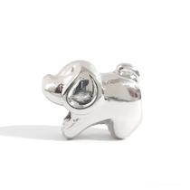 Charm de Semijoia Cachorrinho Banhado a Ródio