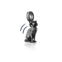Charm Gatinho Tiful Revestido em Ródio Negro Charm Gatinho Tiful Revestido em Ródio Negro