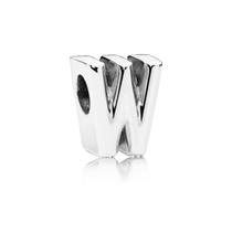Charm Letra W Compatible en Plata Esterlina PANDORA