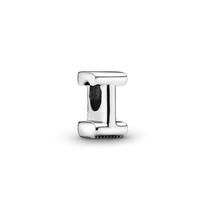 Charm PANDORA Letter I em prata esterlina para mulheres Charm PANDORA Letter I em prata esterlina para mulheres