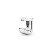 Charm PANDORA Letter J 797464 em prata esterlina