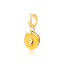Charm Pêssego Revestido em Ouro