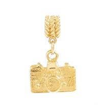 Charm Pingente de Máquina Fotográfica Dourado