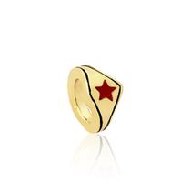 Charm Separador Tiara Mulher Maravilha Revestida em Ouro Charm Separador Tiara Mulher Maravilha Revestida em Ouro