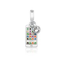 Charm Smartphone Revestido Em Prata Charm Smartphone Revestido Em Prata