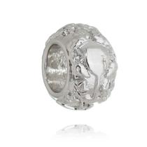 Charm Taça e Garrafa de Vinho Revestido em Ródio