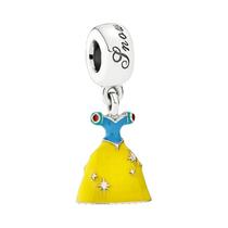 Charme de Princesa em Prata 925 - Pingente para Pulseira Pandora - Jóia DIY para Senhoras