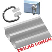 Charme Em Renda Com Voal 2,00 X 1,70 Trilho Comum - Tabaco