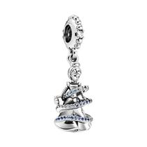 Charme Princesa Castelo Europeu 925 Prata Esterlina - Pingente DIY para Pulseira e Colar Pandora