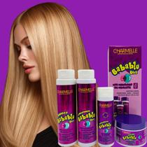 Charmelle Babablu Uva Kit Tratamento Capilar Completo 4 Produtos Shampoo Condicionador Máscara Charmelle Babablu Uva Kit Tratamento Capilar Completo 4 Produtos Shampoo Condicionador Máscara