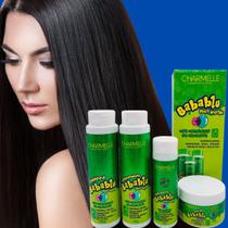 Charmelle Kit Capilar Babablu Maçã Verde 4 Itens Shampoo 400ml Condicionador 400g Máscara 300g Final