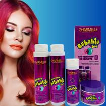 Charmelle Kit Capilar Babablu Uva 4 Itens Shampoo 400ml Condicionador 400g Máscara 300g Finalizador Charmelle Kit Capilar Babablu Uva 4 Itens Shampoo 400ml Condicionador 400g Máscara 300g Finalizador