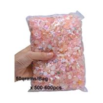 Charmes De Arte Para Unhas Em Forma De Laço Azul Misturado, Pacote De 50g Com 500-600 Peças,