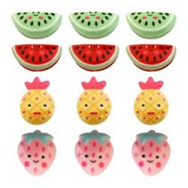 Charms Apliques para Decoração Frutinhas (12 Un)