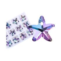 Charms De Cristal Em Forma De Coração, Borboleta E Estrela Multicoloridos Para Mulheres, DIY Para