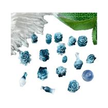 Charms De Unhas 3D Mistos Em Forma De Lua, Nuvem E Estrela Roxos 50pcs Kawaii Luminescentes Mini