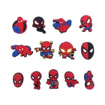 Charms Para Sapatos Do Marvel Spider-Man Para Meninos, 9-30PCS, Decorações Para Sandálias De Cartoon