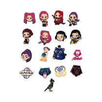 Charms Para Sapatos Kids Women KPop Hunters, 17 Peças, Acessórios DIY Para Pulseiras E Sandálias,