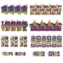 Charms PHALIN Mardi Gras para fabricação de joias, 32 unidades Charms PHALIN Mardi Gras para fabricação de joias, 32 unidades