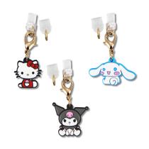 Charms Sonix x Sanrio - Porta de Carregamento USB-C + Lightning (3 Unidades)