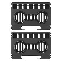 Charola para Silla Evron de Gravedad Cero con Porta Vasos Negra, Paquete de 2