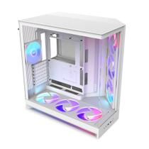 Chassi de computador NZXT H9 Flow RGB+ Mid-Tower White