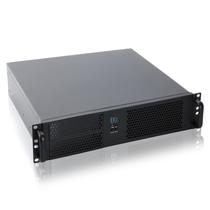Chassi Micro ATX RackChoice 2U para montagem em rack 2 x 5,25 com fonte de alimentação