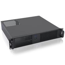 Chassi Micro ATX RackChoice 2U para montagem em rack 2 x 5,25 com fonte de alimentação