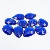 Chaton Acrilico Gota 13x18mm Azul Royal - 10 unidades