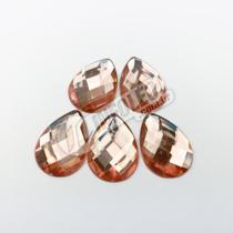 Chaton Acrilico Gota 18x25mm Pêssego - 5 unidades