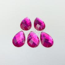 Chaton Acrilico Gota 18x25mm Rosa Pink - 5 unidades Chaton Acrilico Gota 18x25mm Rosa Pink - 5 unidades
