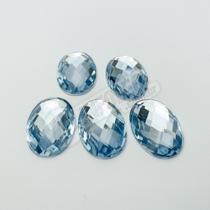 Chaton Acrilico Oval 18x25mm Azul Bebê AC0114 - 5 unidades Chaton Acrilico Oval 18x25mm Azul Bebê AC0114 - 5 unidades