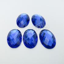 Chaton Acrilico Oval 18x25mm Azul Royal AC0114 - 5 unidades Chaton Acrilico Oval 18x25mm Azul Royal AC0114 - 5 unidades