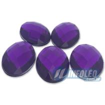 Chaton Acrilico Oval 18x25mm Lilás LB0034 - 5 unidades Chaton Acrilico Oval 18x25mm Lilás LB0034 - 5 unidades