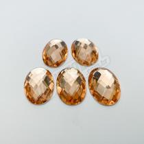 Chaton Acrilico Oval 18x25mm Pêssego AC0114 - 5 unidades