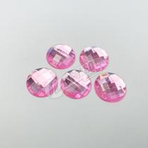 Chaton Acrilico Redondo 18mm Rosa Bebê - 5 unidades Chaton Acrilico Redondo 18mm Rosa Bebê - 5 unidades