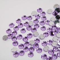Chaton bordado primeira linha redondo 8mm cores
