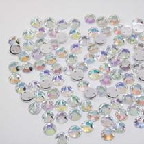Chaton bordado primeira linha redondo 8mm cores