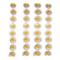 Chaton com tag 25mm x 25mm cor ouro metro