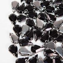Chaton Engrampado Gota 8x13 Preto - 100 peças34g