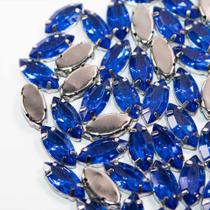 Chaton Engrampado Navete 7x15mm-Azul Royal50 peças17g