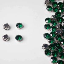 Chaton Engrampado Redondo 8mm Cores - 50 unidades