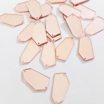 Chaton Espelhado Irregular Rosa D13 30mm- 100 Peças Chaton Espelhado Irregular Rosa D13 30mm- 100 Peças