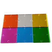 Chaton Espelhado Quadrado -CORES D18 25mm - 100 Peças