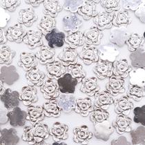 Chaton Flor Abs Níquel 5 Pétalas 10mm 2500pçs 500g Colagem Bijuteria Artesanato