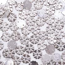 Chaton Flor Abs Níquel 6 Pétalas 10mm 10pçs 2g Colagem Bijuteria Artesanato