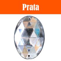 Chaton Oval Taz-021 - 25mm - Prata - Nº: 8 - Nybc