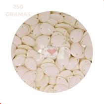 Chaton Para Costura Gota Sextavado Leitosa 10X14mm Em Acrilico Com 250Gr