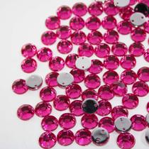 Chaton primeira linha redondo 10mm-pink-100un Chaton primeira linha redondo 10mm-pink-100un